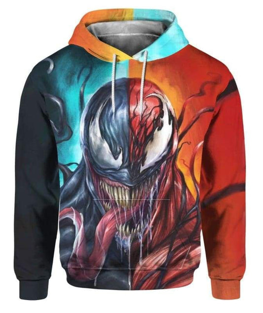 Venom Carnage Symbiote 2 Face - Hoodie 3d Moonbestprint