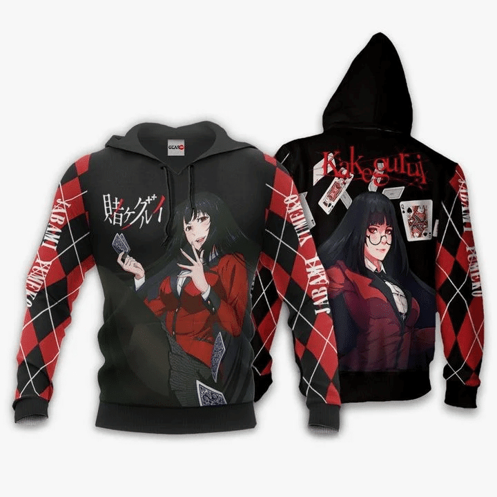 Jabami Yumeko Kakegurui Anime Manga For Men And Women 3d Hoodie Zip Hoodie Moonbestprint