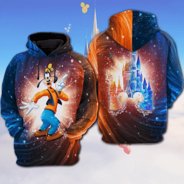 Goofy Bling Mickey Mouse Disney Cartoon 511 Fan Gift Stylist Unisex Cartoon Graphic Outfits Aop Hoodie 318 Moonbestprint