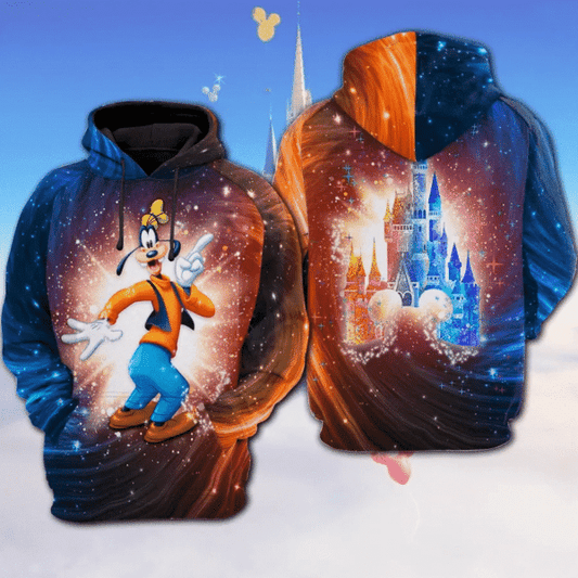 Goofy Bling Mickey Mouse Disney Cartoon 511 Fan Gift Stylist Unisex Cartoon Graphic Outfits Aop Hoodie 318 Moonbestprint