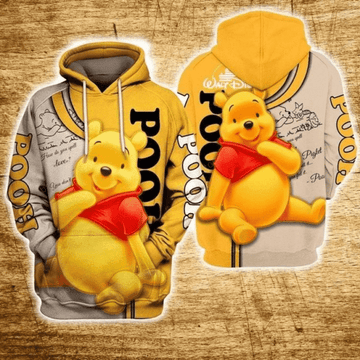Lovely Winnie The Pooh Disney World 107 Fan Gift Stylist Unisex Cartoon Graphic Outfits Aop Hoodie 329 Moonbestprint