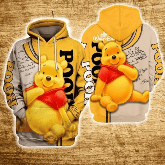 Lovely Winnie The Pooh Disney World 107 Fan Gift Stylist Unisex Cartoon Graphic Outfits Aop Hoodie 329 Moonbestprint