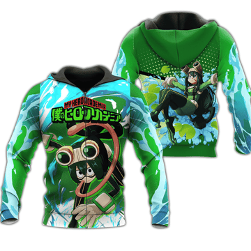 Froppy Tsuyu Asui My Hero Academia Anime Manga For Men And Women 3d Hoodie Zip Hoodie Moonbestprint