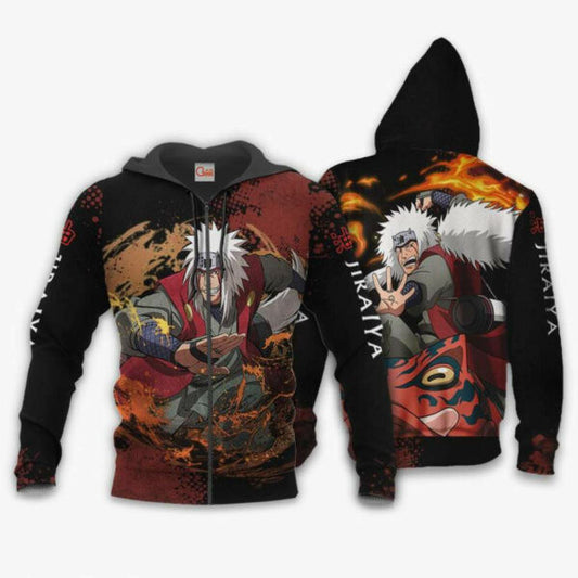 Jiraiya Naruto Anime 2k972 Fan Gift Stylist Unisex Cartoon 3d Hoodie Zip Hoodie 1583 Moonbestprint