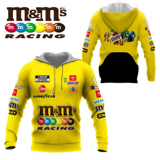 M M Nascar Racing Shirt Fan Gift 642, Stylist Unisex 3d Hoodie Zip Hoodie 756 Moonbestprint
