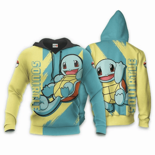 Pokemon Squirtle Anime Manga For Men And Women 3d Hoodie Zip Hoodie Moonbestprint