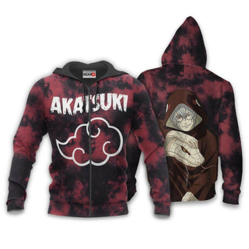 Akatsuki Kabuto Yakushi Tie Dye Style Naruto Anime 1k381 Fan Gift Stylist Unisex Cartoon Graphic Outfits Aop 3d Hoodie, Zip Hoodie 784 Moonbestprint