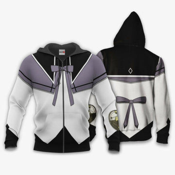 Puella Magi Madoka Magica Uniform Akemi Homura Anime 3k256 Fan Gift Stylist Unisex Cartoon 3d Hoodie Zip Hoodie 2325 Moonbestprint