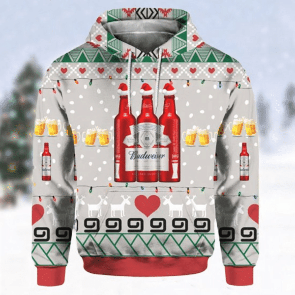 Budweiser Beer 2 Fan Gift, Budweiser Beer Aop Hoodie 645 Moonbestprint