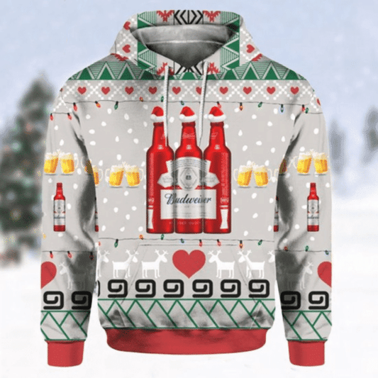 Budweiser Beer 2 Fan Gift, Budweiser Beer Aop Hoodie 645 Moonbestprint