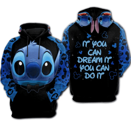 Stitch And Lilo Pattern Mickey Mouse Disney Cartoon 510 Fan Gift Stylist Unisex Cartoon Graphic Outfits Aop Hoodie 1942 Moonbestprint