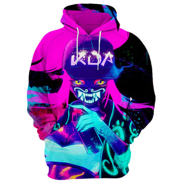 Kda Akali League Of Legends 3d Hoodie Zip Hoodie Moonbestprint