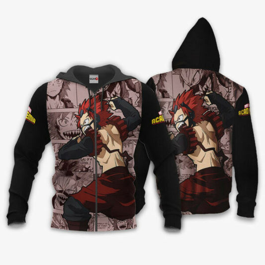 Eijirou Kirishima Anime My Hero Academia Manga 1k994 Fan Gift Stylist Unisex Cartoon Graphic Outfits Aop 3d Hoodie Zip Hoodie 1225 Moonbestprint