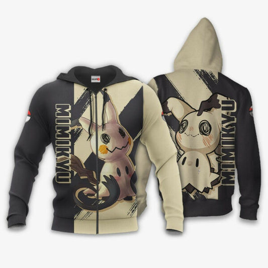 Mimikyu Anime Pokemon Manga 1k840 Fan Gift Stylist Unisex Cartoon Graphic Outfits Aop 3d Hoodie Zip Hoodie 2294 Moonbestprint