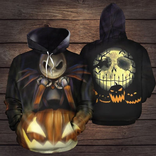 Jack Skellington Halloween Theme Over Print 3d Hoodie Zip Hoodie 9 Moonbestprint