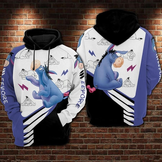 Eeyore Cartoon Winnie The Pooh Over Print 3d Hoodie Zip Hoodie 673 Moonbestprint