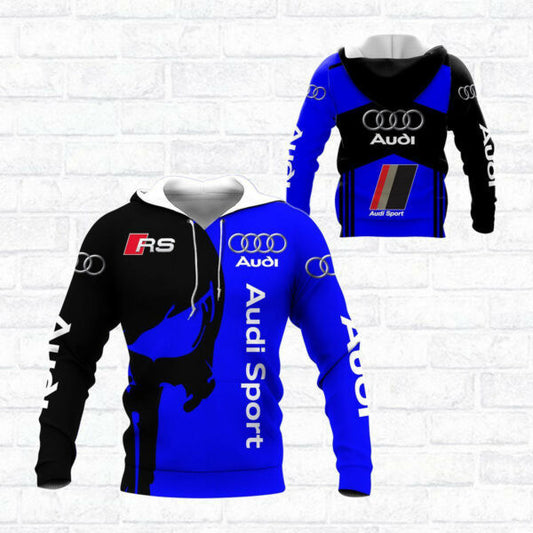 Skull Audi Sport Luxury Car 8k311 Fan Gift 3d Zip Hoodie Hoodie Ii0 1805 Moonbestprint