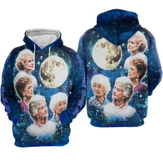 The Golden Girls Galaxy Hoodie Zip Hoodie Moonbestprint