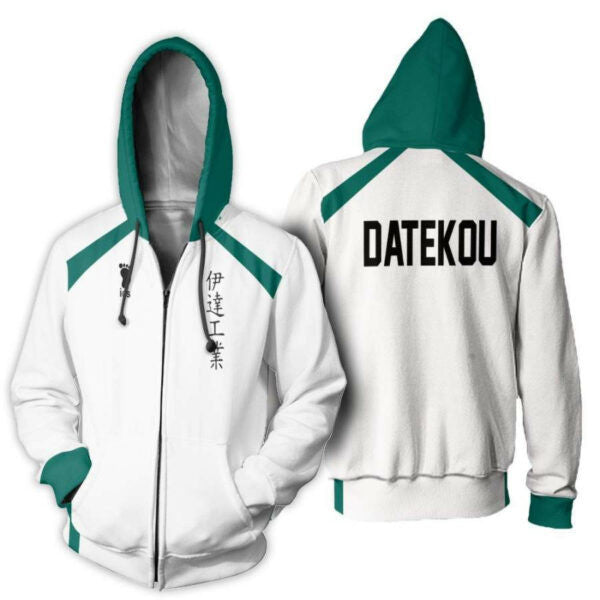 Haikyuu Date Tech High Shirt Dateko Costume Anime 2k903 Fan Gift Stylist Unisex Cartoon 3d Hoodie Zip Hoodie 533 Moonbestprint