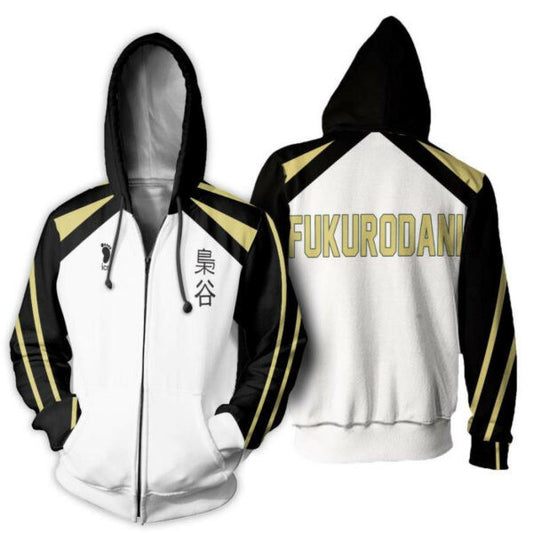 Haikyuu Fukurodani Academy Costume Anime 2k907 Fan Gift Stylist Unisex Cartoon 3d Hoodie Zip Hoodie 249 Moonbestprint