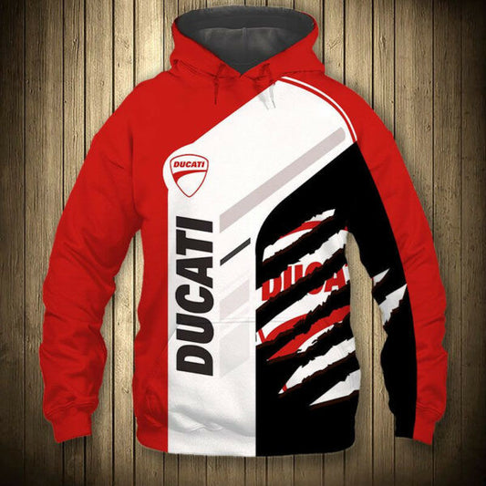 Ducati Motor 5k472 Fan Gift Stylist Unisex Cartoon 3d Hoodie Zip Hoodie 302 Moonbestprint
