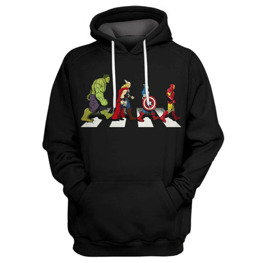 Marvel Hulk Captian America Iron Man Thor 3d Hoodie Zip Hoodie Moonbestprint