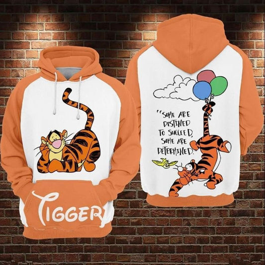 Tigger Orange Disney Winnie The Pooh Over Print 3d Hoodie Zip Hoodie 1263 Moonbestprint