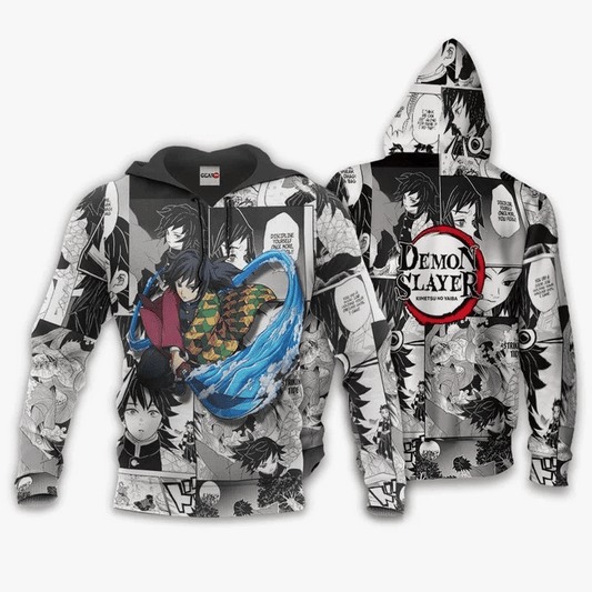 Demon Slayer Giyu Tomioka Anime Manga For Men And Women 3d Hoodie Zip Hoodie Moonbestprint
