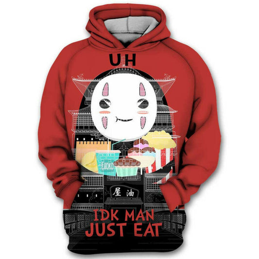 Idk Man Just Eat No Face Spirited Away Studio Ghibli 3d Hoodie Moonbestprint