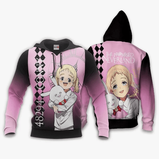 Conny 48294 Anime Manga The Promised Neverland For Men And Women 3d Hoodie Zip Hoodie Moonbestprint