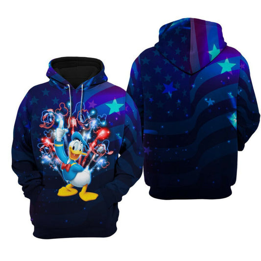 Donald And Friend July 4th Hoodie Zip Hoodie Moonbestprint