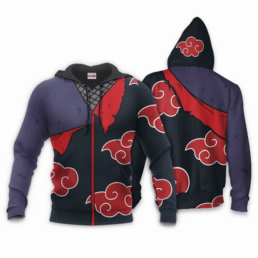 Uchiha Sasuke Akatsuki Anime Manga For Men And Women 3d Hoodie Zip Hoodie Moonbestprint