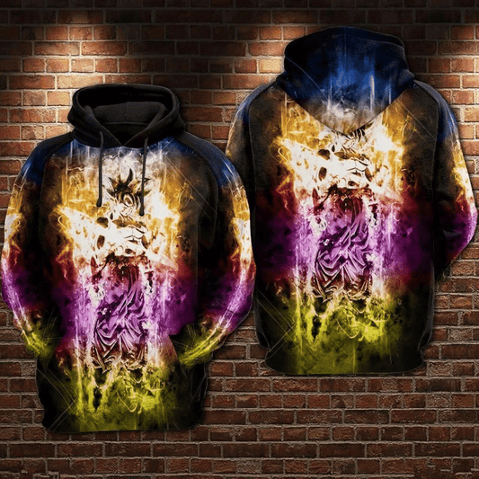 Son Goku Dragon Ball Z Anime Japan Design Art Gift For Fan Custom 3d Hoodie All Over Printed Zip Hoodie Moonbestprint