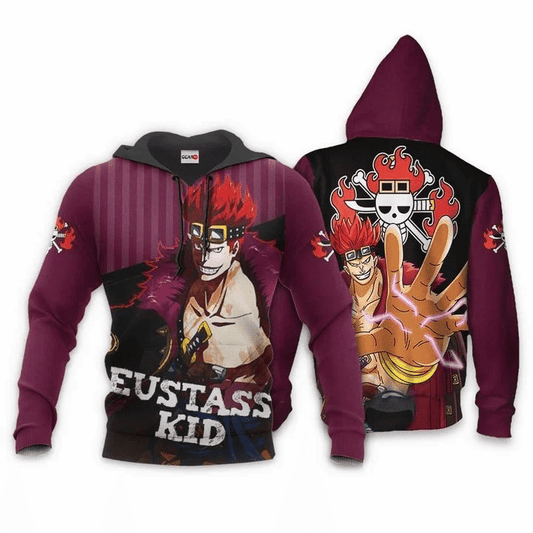 Eustass Kid One Piece Anime Manga For Men And Women 3d Hoodie Zip Hoodie Moonbestprint