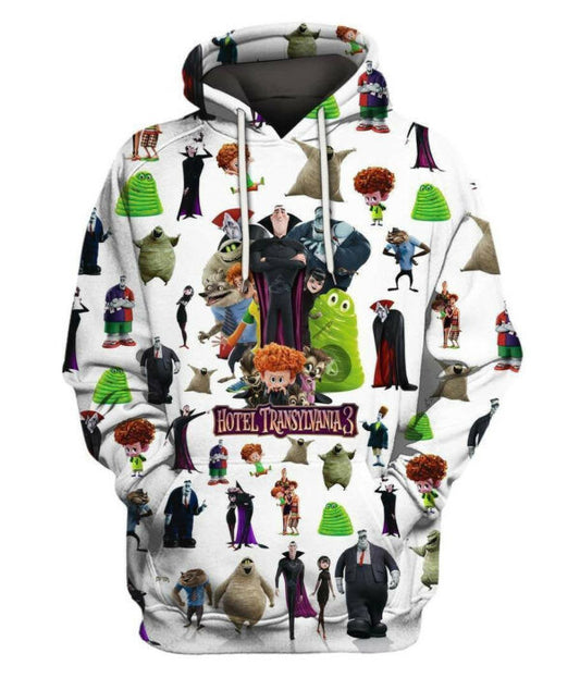 Hotel Transylvania Shirt Fan Gift 78, Stylist Unisex 3d Hoodie Zip Hoodie 1261 Moonbestprint