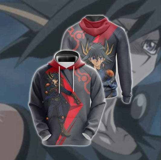 Yu Gi Oh Fudo Yusei Over Print 3d Hoodie Zip Hoodie Moonbestprint