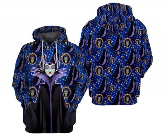 Maleficent Pattern Disney Cartoon 2k746 Lover Gift ,maleficent Disney All Over Print 3d Hoodie 326 Moonbestprint