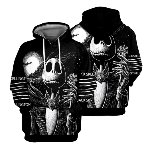 Jack Skellington The Nightmare Before Christmas 72 Fan Gift Stylist Unisex Cartoon Graphic Outfits Aop Hoodie, Zip Hoodie 1034 Moonbestprint