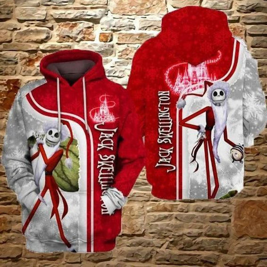 Jack Skellington Over Print 3d Hoodie Zip Hoodie 40 Moonbestprint