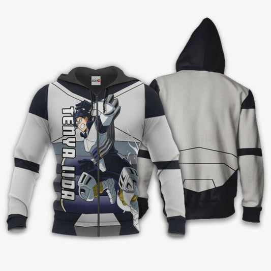 Tenya Iida Anime My Hero Academia Manga 2k15 Fan Gift Stylist Unisex Cartoon Graphic Outfits Aop 3d Hoodie Zip Hoodie 2478 Moonbestprint