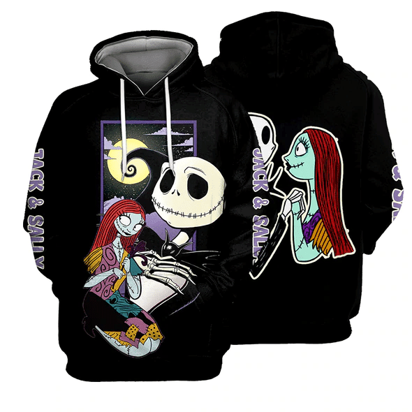Jack Skellington The Nightmare Before Christmas 81 Fan Gift Stylist Unisex Cartoon Graphic Outfits Aop Hoodie, Zip Hoodie 782 Moonbestprint