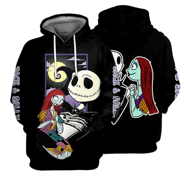Jack Skellington The Nightmare Before Christmas 81 Fan Gift Stylist Unisex Cartoon Graphic Outfits Aop Hoodie, Zip Hoodie 782 Moonbestprint