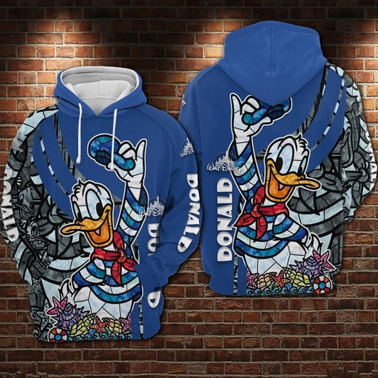 Donald Duck Movies Disney Over Print 3d Hoodie Zip Hoodie 49 Moonbestprint