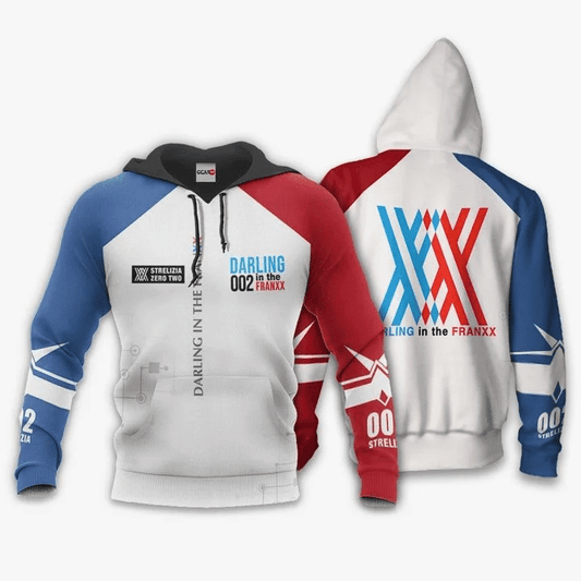 Darling In The Franxx Zero Code 002 Anime Manga For Men And Women 3d Hoodie Zip Hoodie Moonbestprint