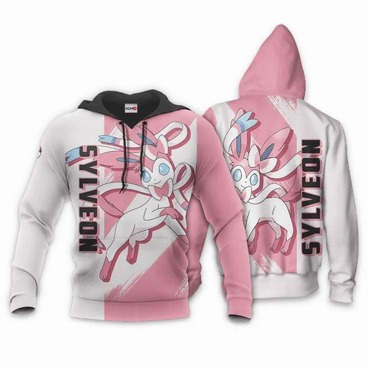 Pokemon Sylveon Anime Manga For Men And Women 3d Hoodie Zip Hoodie Moonbestprint