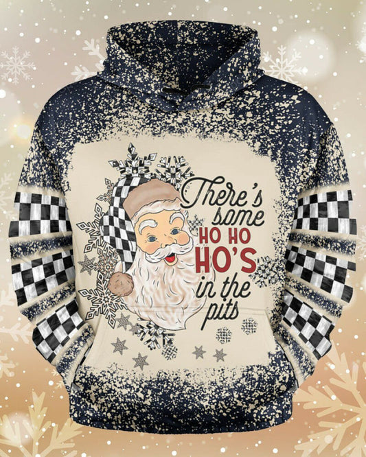 Hoodie 3d - Zip Hoodie There's Some Ho Ho Ho's In The Pits Moonbestprint