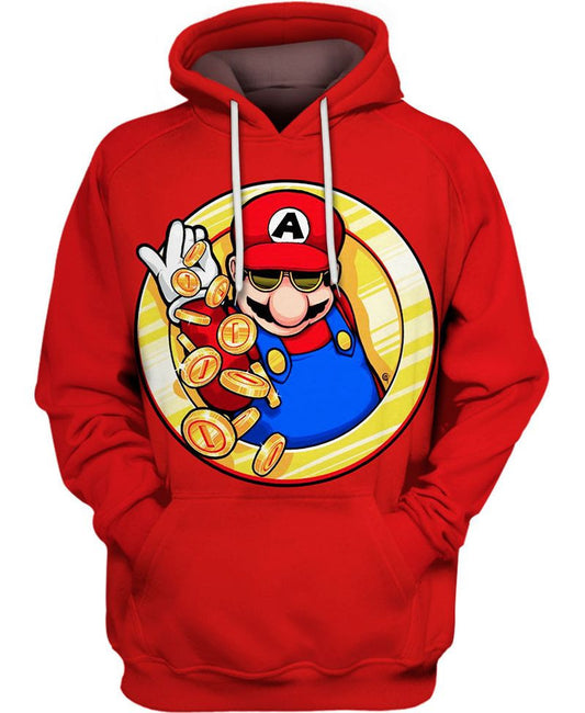 Mario Salt Bae 3d Hoodie Zip Hoodie Moonbestprint