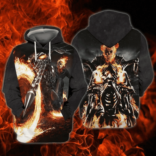 Ghost Rider Marvel Comics For Men And Women 3d Hoodie Zip Hoodie Moonbestprint