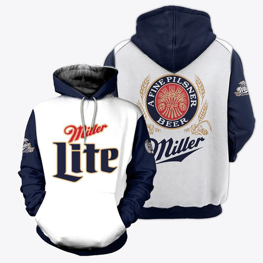 Miller Lite Beer Lovers All Over Printed 3d Hoodie Zip Hoodie Moonbestprint