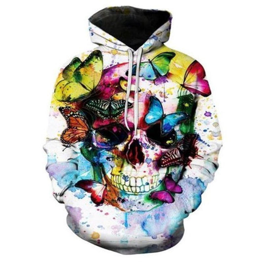 Colorful Skull For Men For Women All Over Printed Custom 3d Hoodie Moonbestprint